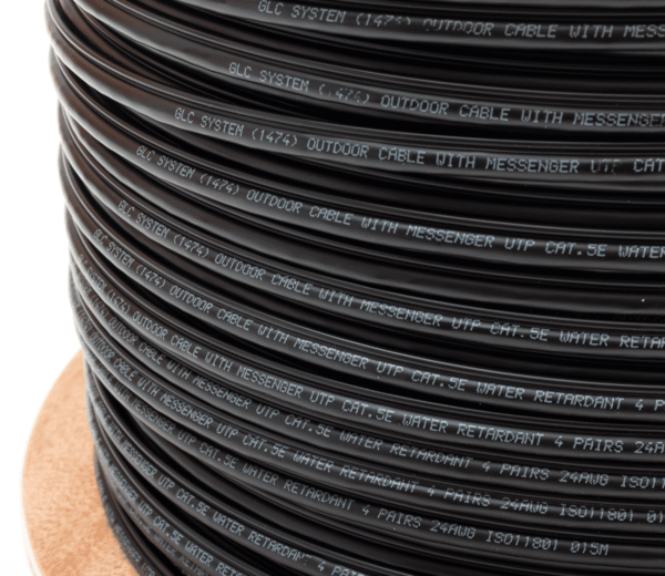 Cable Utp Cat 5E Exterior C/portante Acero X 305Mts Glc