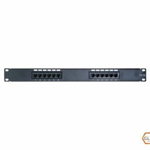 Patch Pannel,12 Port,  Utp Cat.5E Rackeable