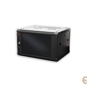 Eco Mural Glc 6U - 450 Mm - 19" Pta. Crist./4Soportes  Desarmados
