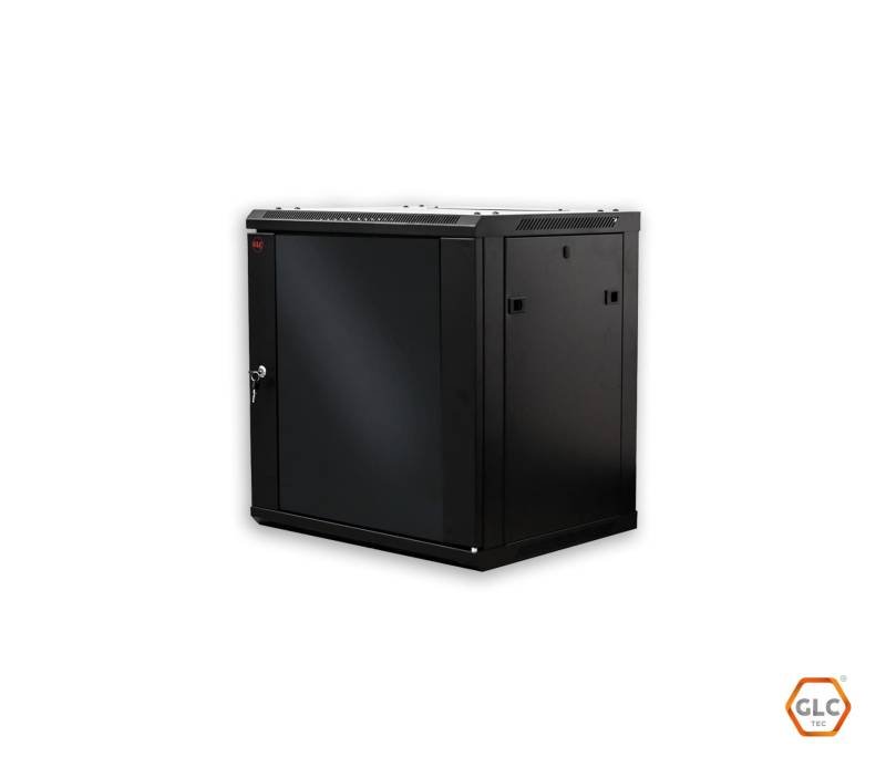 Eco Mural Glc 9U - 450 Mm - 19" Pta. Crist./4Soportes Desarmados