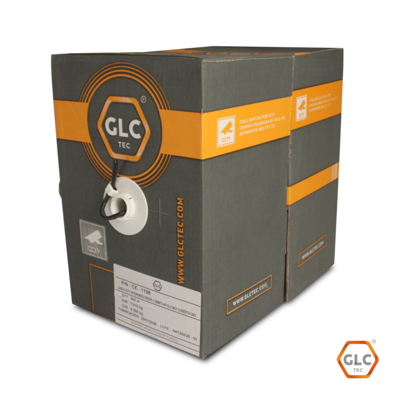 Cable Utp Cat. 5E Interior/Exterior X 305Mts 0.4 Cond. P/Cctv Glc Max - Imagen 2