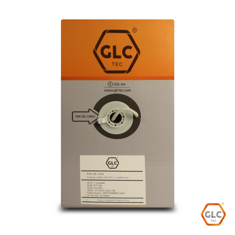 Cable Utp Interior Cat6 X 305 Mts Glc - Imagen 3