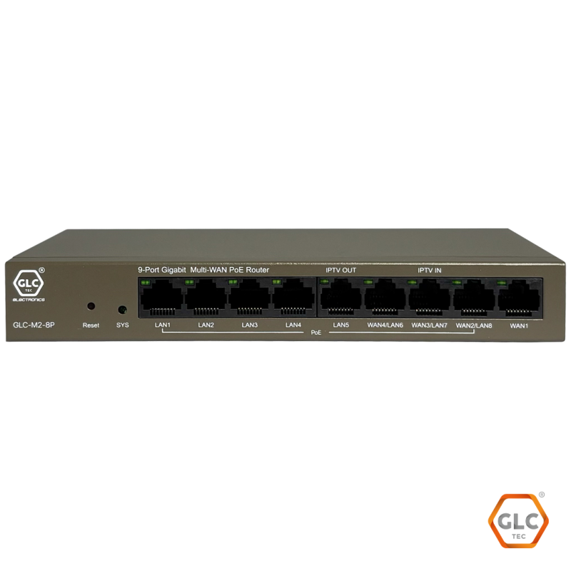 Router (3 En 1 - Controlador / Balanceador) Glcfi 9*Ge (Max. 4 Wan, Max. 8 Lan) Poe - Imagen 3