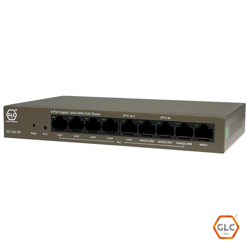Router (3 En 1 - Controlador / Balanceador) Glcfi 9*Ge (Max. 4 Wan, Max. 8 Lan) Poe - Imagen 2