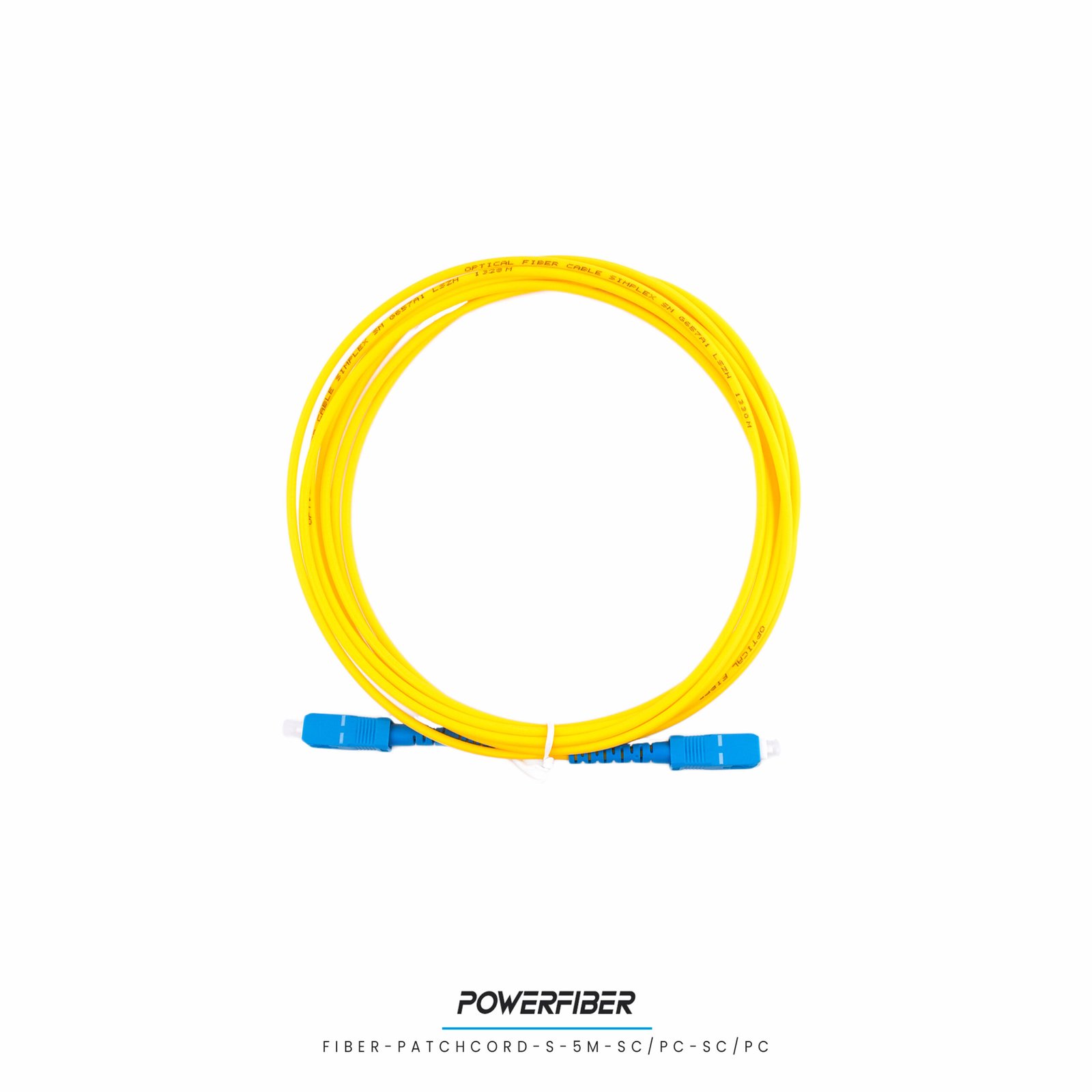 PATCHCORD SIMPLE MONOMODO 5 METROS SC/PC-SC/PC