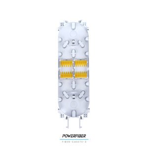 CASETE PARA 24 EMPALMES DE FIBRA OPTICA PARA BOTELLA DE 48 FIBRAS
