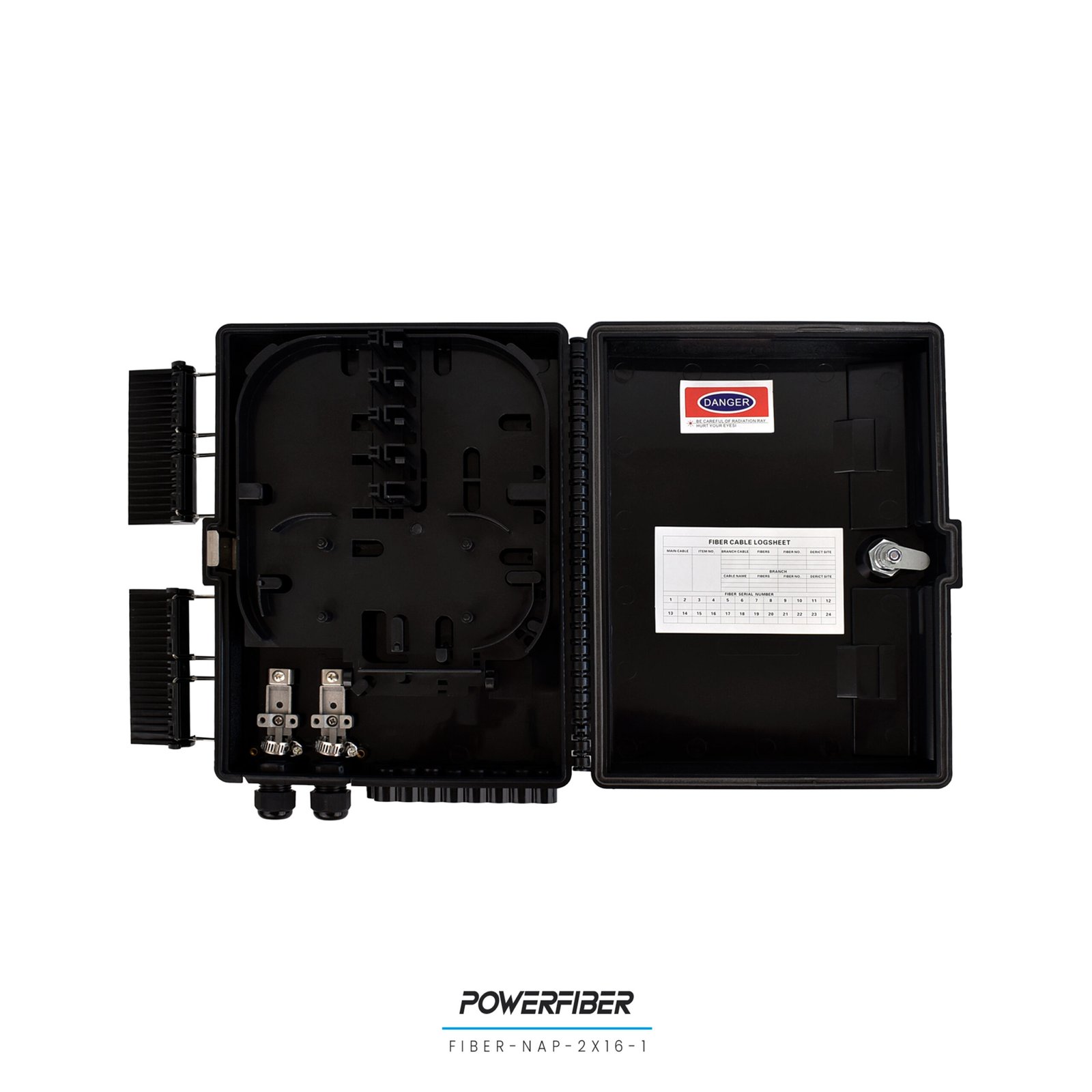 CAJA EXTERIOR FTTH 2X16 SIN SPLITTER – SIN ADAPTADORES - Imagen 3