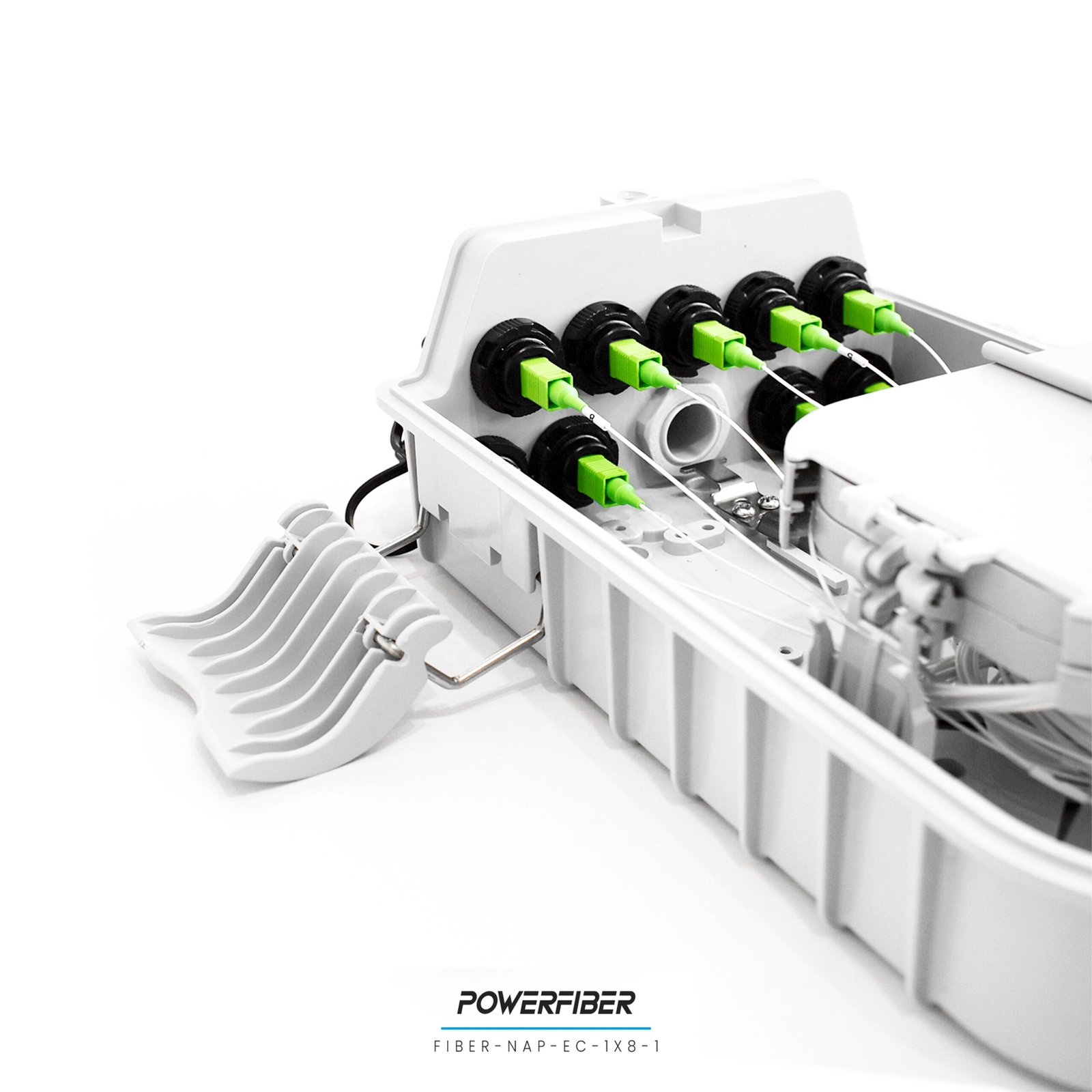 CAJA EXTERIOR FTTH EASY CONNECT 1X8 CON SPLITTER 1X8 CONECTOR SC/APC - Imagen 4