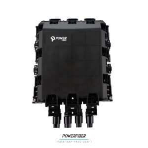 CAJA EXTERIOR FTTH PRECONECTORIZADA HORIZONTAL 2X8 CON SPLITTER 1X8  CONECTOR SC/APC