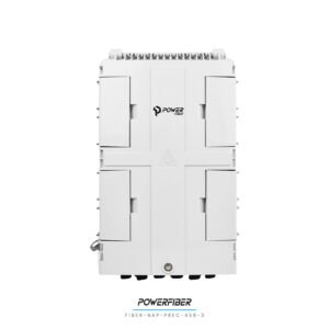 CAJA EXTERIOR FTTH PRECONECTORIZADA 4X8 CON SPLITTER 1X8 CONECTOR SC/APC CON SANGRIA CON CRUZ