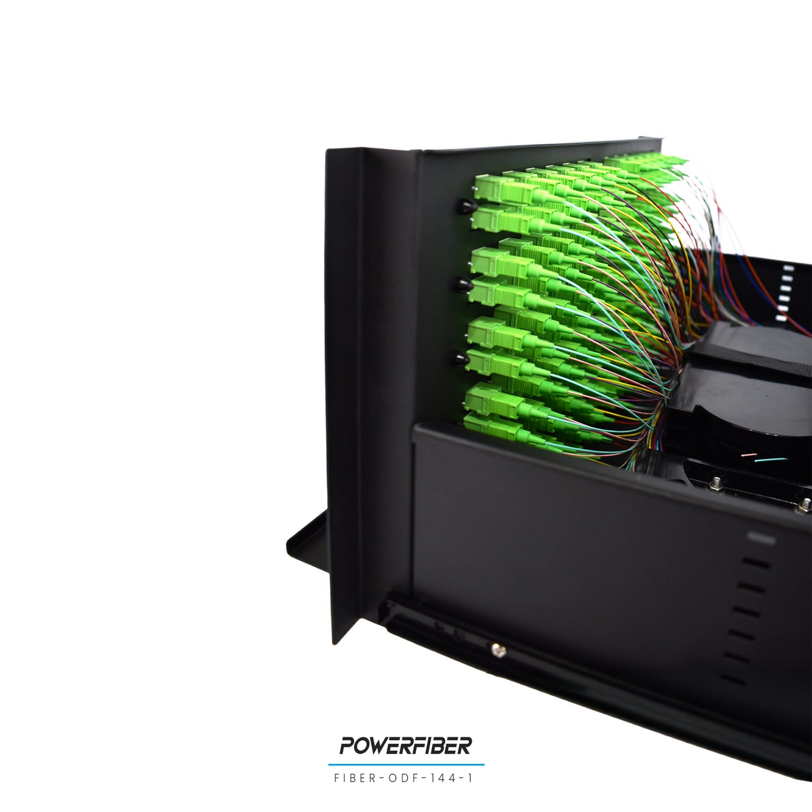DISTRIBUIDOR DE FIBRA OPTICA 144 PUERTOS CON ADAPTADOR SC/APC CON PIGTAILS - Imagen 3