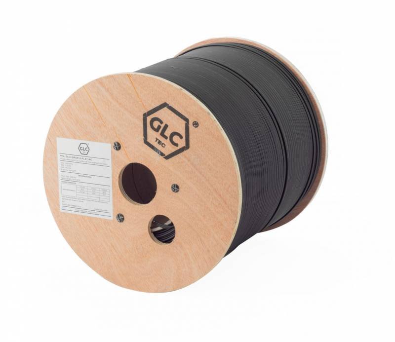 Drop Cable Flat 4 Cores Sm Fig.8 C/Portante De Acero X 1000 Mts - Imagen 2