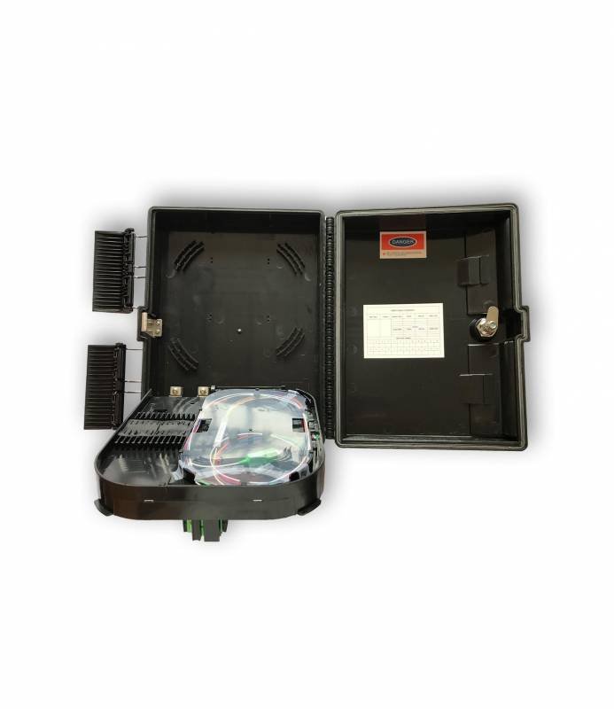 Fdb Caja Exterior Ftth 2X16 Completa C/Agarre Reforzado Negro - Imagen 4