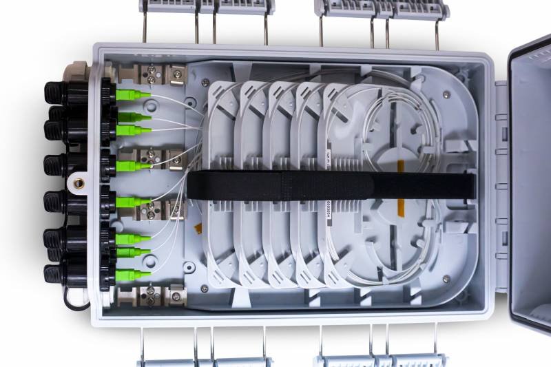 Fdb Caja Exterior Ftth 2X8 Easy Connect + Split 1X8 Sc/Apc C/Derivacion - Imagen 5