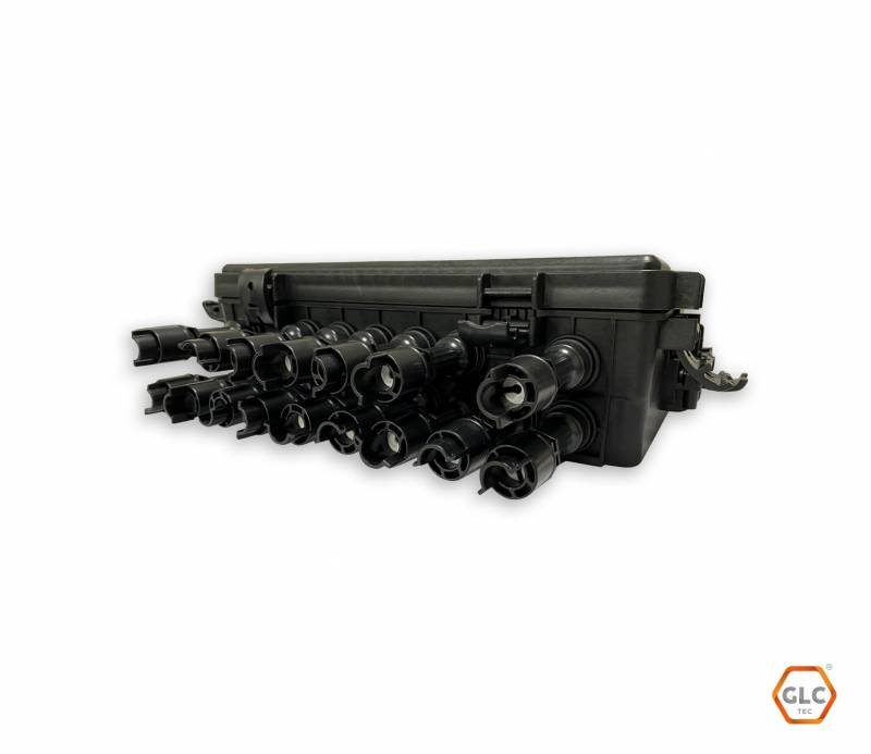 Fdb Caja Exterior Ftth 4X16 Completa Preconnect Horizontal Split 1X8 - Imagen 4