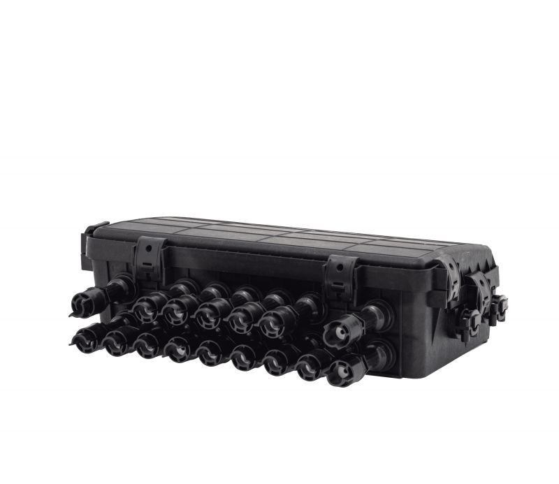 Fdb Caja Exterior Ftth 4X16 Completa Preconnect Horizontal Split 1X16 - Imagen 4
