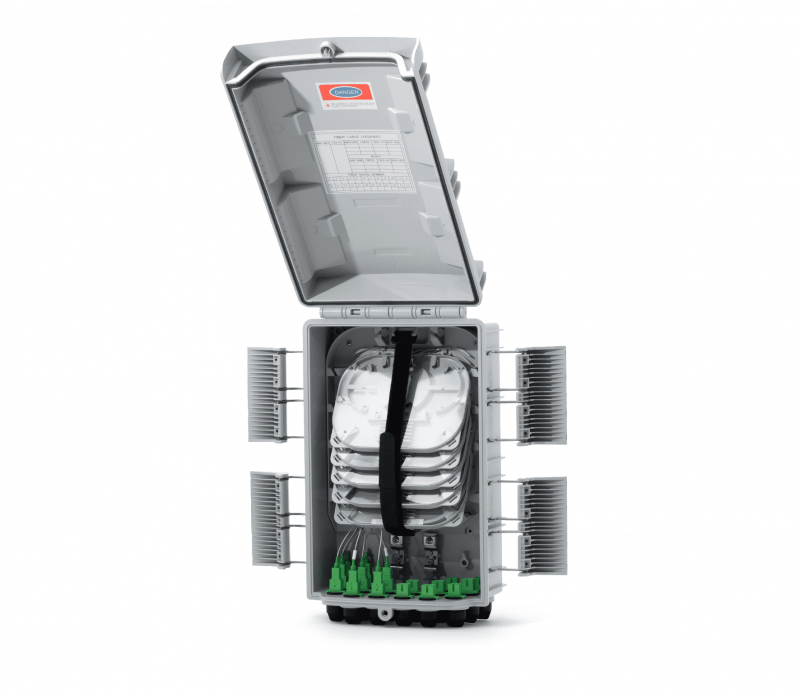Fdb Caja Exterior Ftth 2X16 Preconnect Split 1X8 Sc/Apc. C/Sangria + Accesorio P/ Reserva - Imagen 4