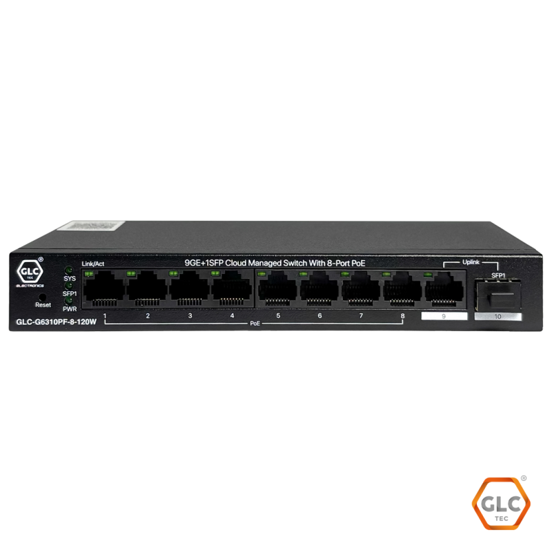 9 × 10/100/1000 (8 Poe Ports), 1 × 100/1000 Base-X Sfp Port, 6Kv Lightning Protection, Cloud And App Management - Imagen 3