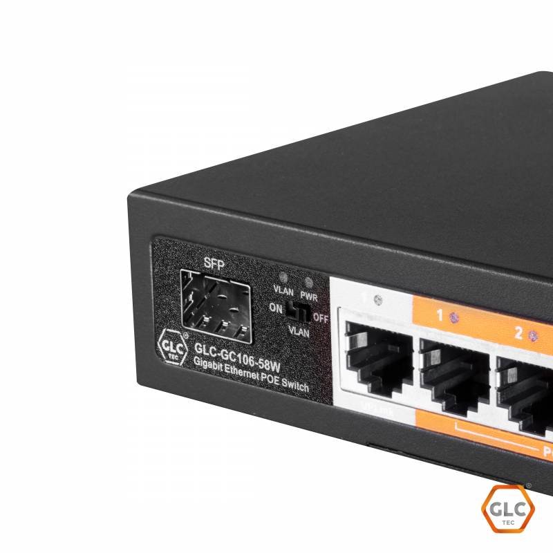 Switch 4 Ports Poe *10/100/1000Mbps + 1 Port 10/100/1000 Uplink + 1 Slot Sfp - Imagen 3