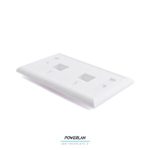 TAPA BASTIDOR 2 PUERTOS CAT5E/CAT6 RJ45