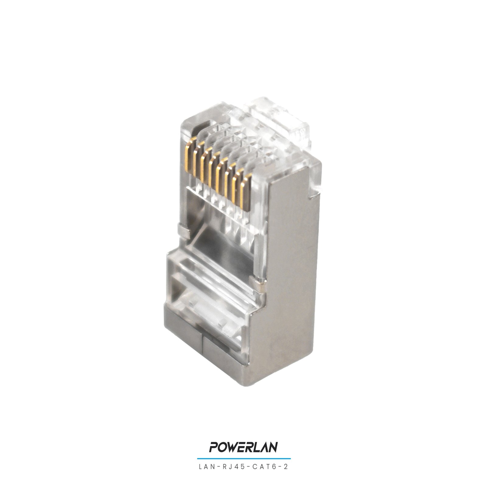 PLUG RJ45 CAT6 BLINDADO 100 UNIDADES - Imagen 2