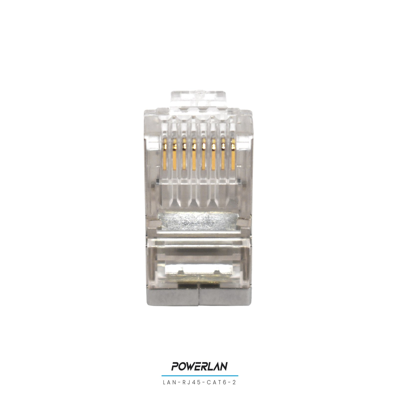 PLUG RJ45 CAT6 BLINDADO 100 UNIDADES