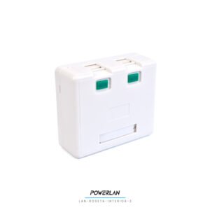 ROSETA INTERIOR LAN 2 PUERTOS CAT5E/CAT6 RJ45