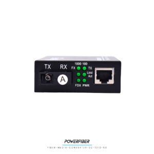 MEDIA CONVERTER MONOMODO 10/100/1000 1310nm 60KM CON CONECTOR SC