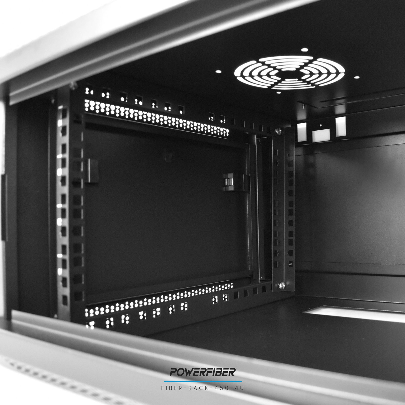 RACK MURAL 19 PULGADAS DESARMADO 450 DE PROFUNDIDAD 4 UNIDADES - Imagen 7