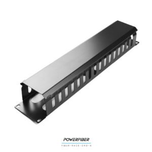 ORGANIZADOR DE CABLEADO CON TAPA 2 UNIDADES
